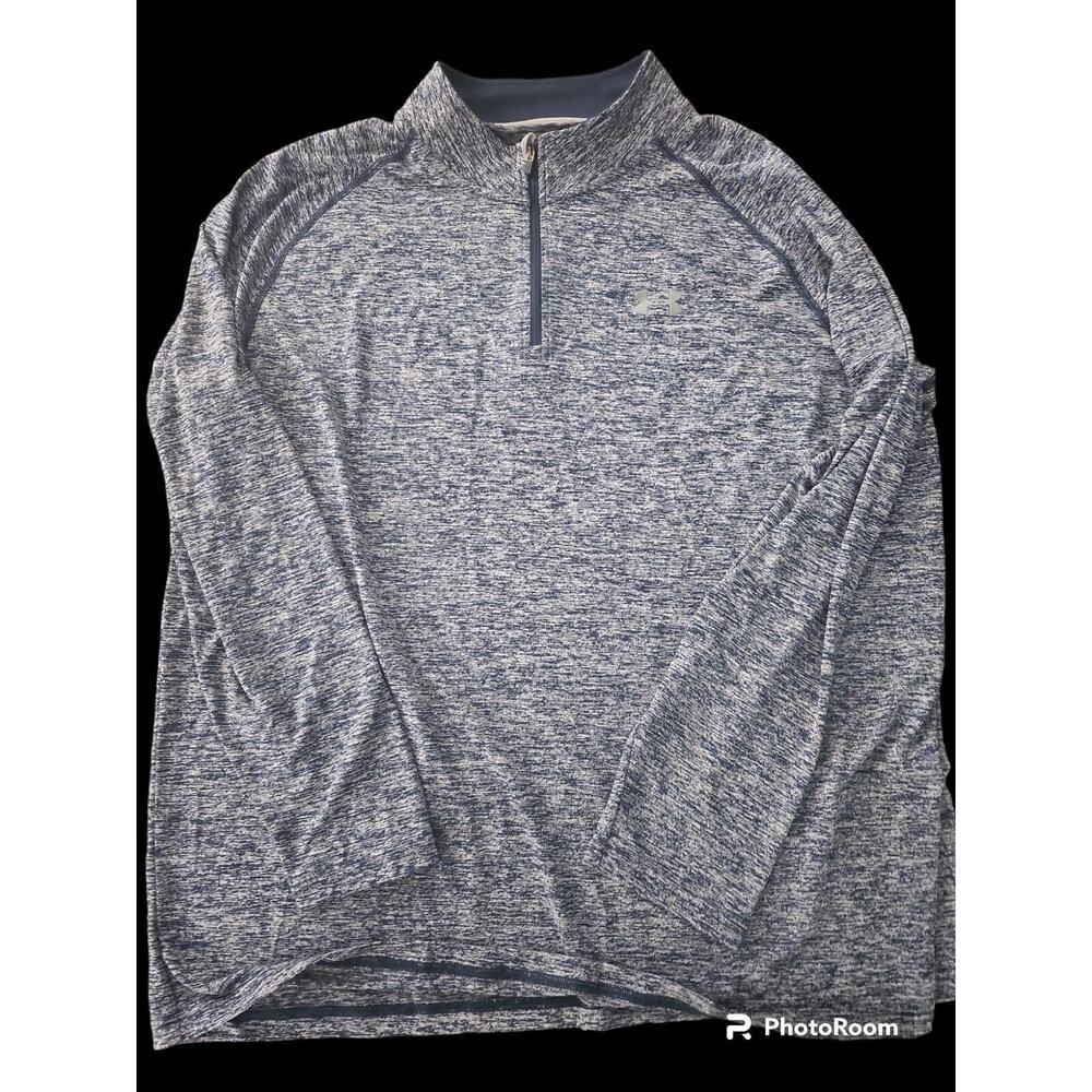 Navy Washout 1/4 Zip‎ Up Under Armour 2xl Sweatshirt